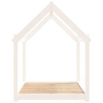 vidaXL Posteľ pre psa biela 111x80x100 cm borovicový masív – Obrázok 6