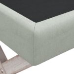 vidaXL Úložná taburetka bledosivá 110x45x49 cm zamat – Obrázok 5