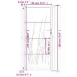 vidaXL Záhradná brána 100x175 cm, oceľ Corten, dizajn s trávou – Obrázok 11