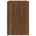 vidaXL Botník hnedý dub 130x35x54 cm spracované drevo – Obrázok 7