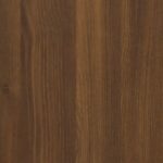 vidaXL Botník hnedý dub 130x35x54 cm spracované drevo – Obrázok 8