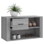 vidaXL Botník sivý dub sonoma 80x35x45 cm spracované drevo – Obrázok 4