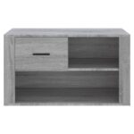 vidaXL Botník sivý dub sonoma 80x35x45 cm spracované drevo – Obrázok 5