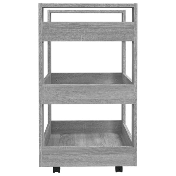 vidaXL Kuchynský vozík sivý dub sonoma 60x45x80 cm spracované drevo – Obrázok 6