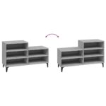 vidaXL Botník sivý dub sonoma 102x36x60 cm spracované drevo – Obrázok 5