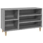 vidaXL Botník sivý dub sonoma 102x36x60 cm spracované drevo – Obrázok 2