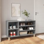 vidaXL Botník sivý dub sonoma 102x36x60 cm spracované drevo