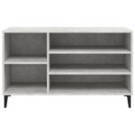 vidaXL Botník betónovo sivý 102x36x60 cm spracované drevo – Obrázok 5