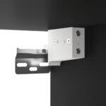 vidaXL Nástenný botník čierny 70x35x38 cm spracované drevo – Obrázok 7