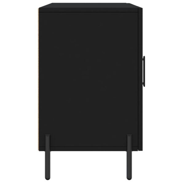 vidaXL Komoda, čierna 100x36x60 cm, kompozitné drevo – Obrázok 7