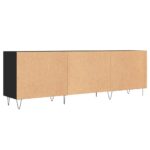vidaXL TV skrinka čierna 150x30x50 cm kompozitné drevo – Obrázok 8