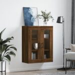 vidaXL Nástenná skrinka hnedý dub 69,5x34x90 cm – Obrázok 3