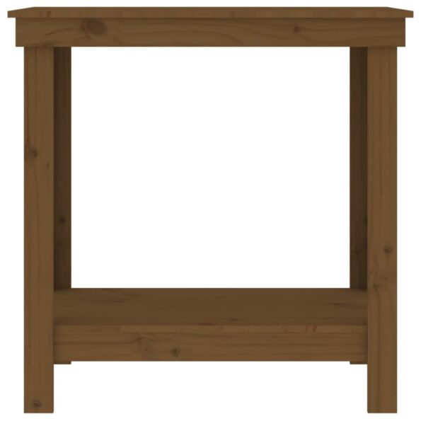 vidaXL Pracovná lavica medová 80x50x80 cm masívna borovica – Obrázok 5