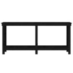 vidaXL Pracovná lavica čierna 180x50x80 cm masívna borovica – Obrázok 5