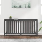 vidaXL Kryt na radiátor sivý 169x19x84 cm masívna borovica – Obrázok 3