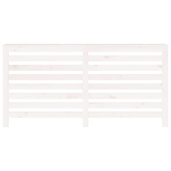 vidaXL Kryt na radiátor biely 169x19x84 cm masívna borovica – Obrázok 5