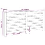 vidaXL Kryt na radiátor biely 169x19x84 cm masívna borovica – Obrázok 8