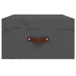 vidaXL Nástenný nočný stolík sivý 40x29,5x22 cm – Obrázok 5