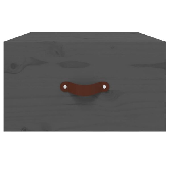 vidaXL Nástenný nočný stolík sivý 40x29,5x22 cm – Obrázok 5