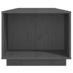 vidaXL Konferenčný stolík sivý 110x50x40 cm borovicový masív – Obrázok 7