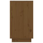 vidaXL Skrinka na topánky medovo-hnedá 110x34x61 cm masívna borovica – Obrázok 8