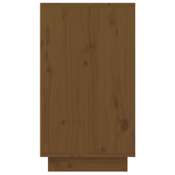 vidaXL Skrinka na topánky medovo-hnedá 110x34x61 cm masívna borovica – Obrázok 8