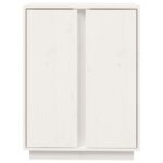 vidaXL Komoda biela 60x35x80 cm borovicový masív – Obrázok 6