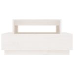 vidaXL Konferenčný stolík biely 80x55x40,5 cm borovicový masív – Obrázok 5