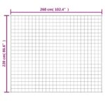 vidaXL Záťažová prikrývka bledokrémová 220x260 cm 11 kg látka – Obrázok 6