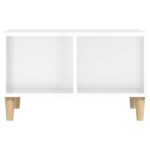 vidaXL Konferenčný stolík lesklý biely 60x50x36,5 cm spracované drevo – Obrázok 5