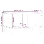 vidaXL Konferenčný stolík lesklý biely 60x50x36,5 cm spracované drevo – Obrázok 8