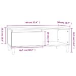 vidaXL Konferenčný stolík čierny 90x50x36,5 cm spracované drevo – Obrázok 9