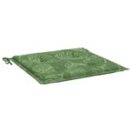 vidaXL Podložky na stoličku 6 ks vzor listov 50x50x3 cm látka – Obrázok 4