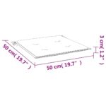 vidaXL Podložky na stoličku 6 ks vzor listov 50x50x3 cm látka – Obrázok 8