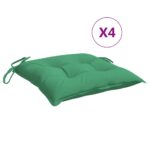 vidaXL Vankúše na paletové sedenie 4 ks zelené 50x50x7 cm oxford.látka – Obrázok 2
