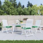 vidaXL Vankúše na paletové sedenie 4 ks zelené 50x50x7 cm oxford.látka – Obrázok 4