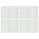 vidaXL Skladací paraván s 6 panelmi, japonský štýl 240x170 cm biely – Obrázok 3
