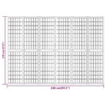 vidaXL Skladací paraván s 6 panelmi, japonský štýl 240x170 cm biely – Obrázok 7