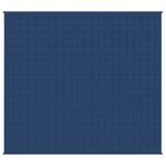 vidaXL Záťažová prikrývka modrá 220x240 cm 15 kg látka – Obrázok 2