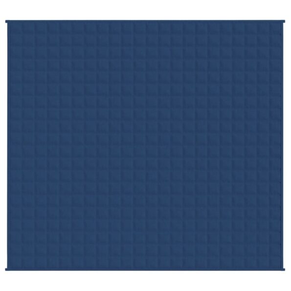 vidaXL Záťažová prikrývka modrá 220x240 cm 15 kg látka – Obrázok 2