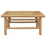 vidaXL Záhradný stôl 65x55x30 cm bambus – Obrázok 3