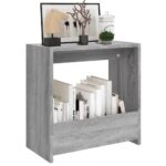 vidaXL Bočný stolík sivý sonoma 50x26x50 cm spracované drevo – Obrázok 3