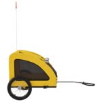 vidaXL Cyklovozík pre zvieratá, žltý, oxfordská látka, železo – Obrázok 6