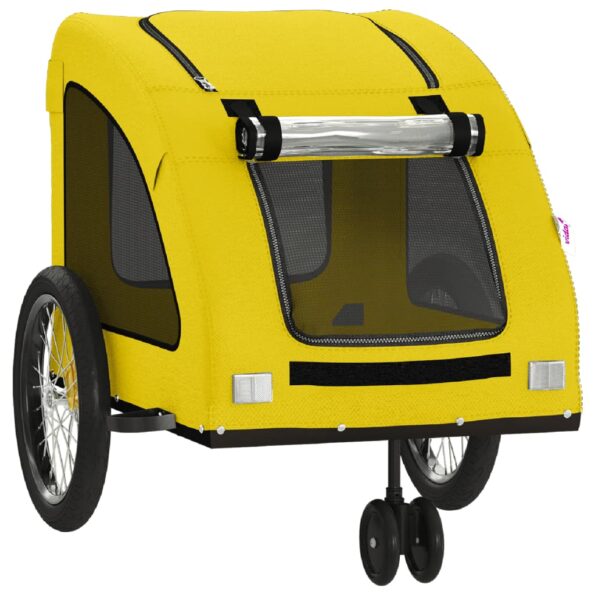 VXL8720845770723_g_en_hd_3.jpg vidaXL Cyklovozík pre zvieratá, žltý, oxfordská látka, železo – Obrázok 5