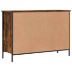 vidaXL Botník dymový dub 100x35x70 cm kompozitné drevo – Obrázok 6