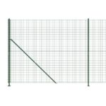 vidaXL Drôtený plot s pätkami zelený 2,2x10 m – Obrázok 4