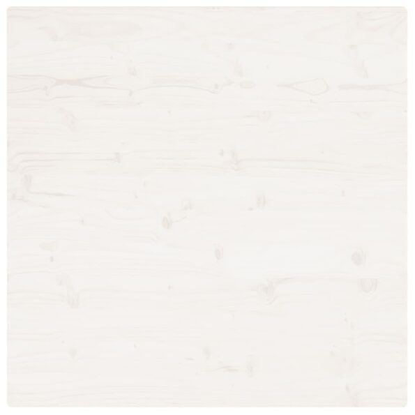 vidaXL Stolová doska biela 90x90x2,5 cm masívna borovica štvorcová – Obrázok 4