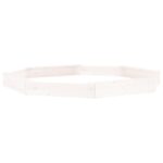 vidaXL Pieskovisko so sedadlami biele osemuholník masívna borovica – Obrázok 2