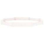 vidaXL Pieskovisko so sedadlami biele osemuholník masívna borovica – Obrázok 5