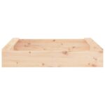 vidaXL Pieskovisko so sedadlami štvorec masívna borovica – Obrázok 4